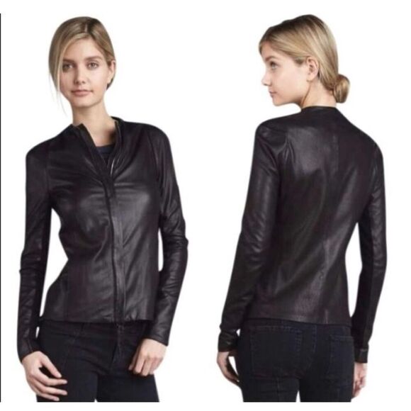 Vince ‘Paper’ Leather Jacket - Picture 2 of 14